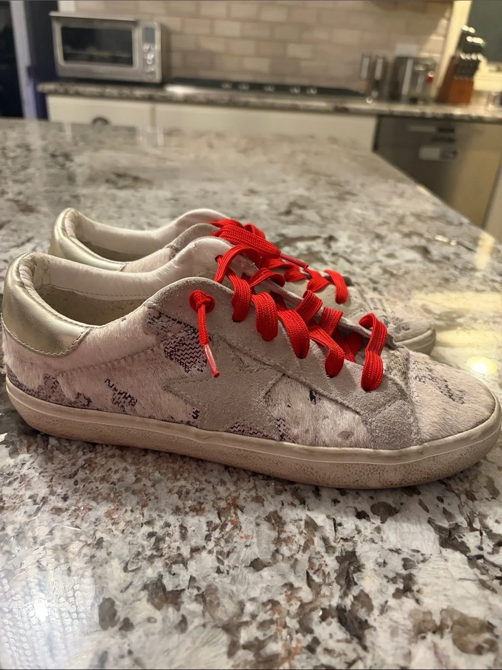 Steve Madden Philosophy NY90 Calf Hair Sneakers size 8.5